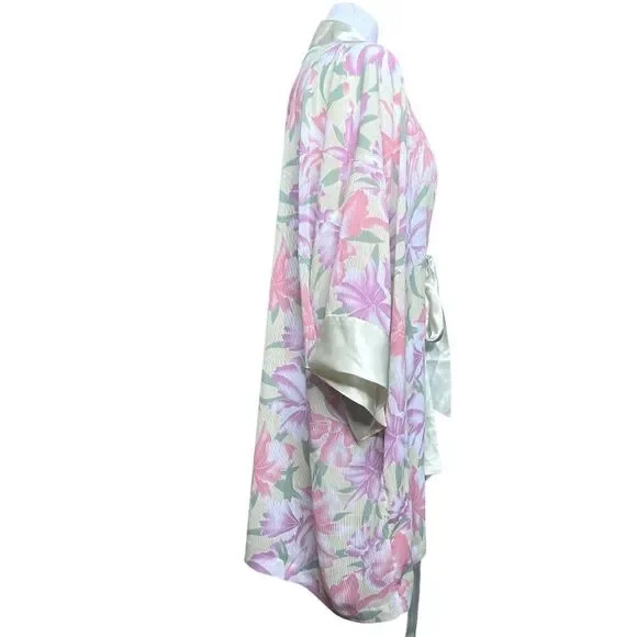 Victoria's Secret NOS floral kimono robe One Size 90's gold label